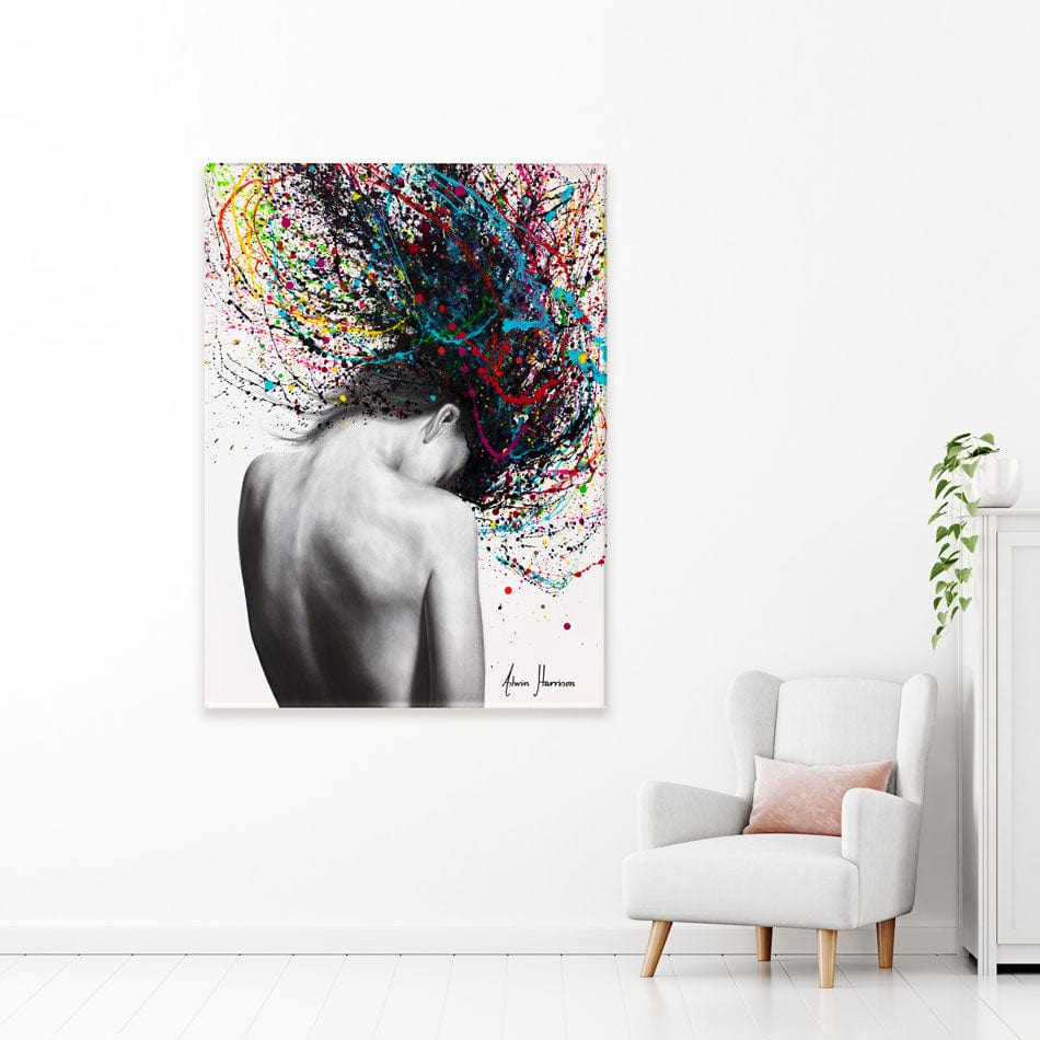 Cerebral Swirl Canvas Print wall art product Ashvin Harrison