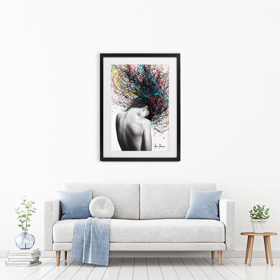Cerebral Swirl Framed Art Print wall art product Ashvin Harrison
