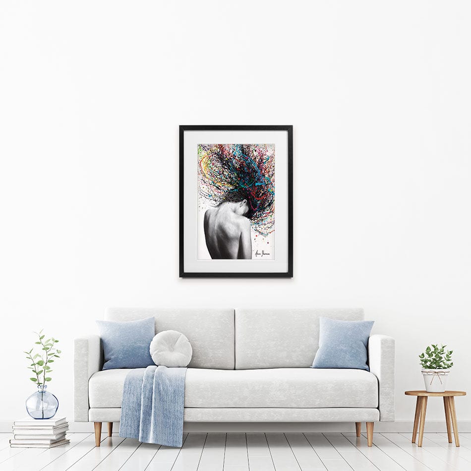 Cerebral Swirl Framed Art Print wall art product Ashvin Harrison