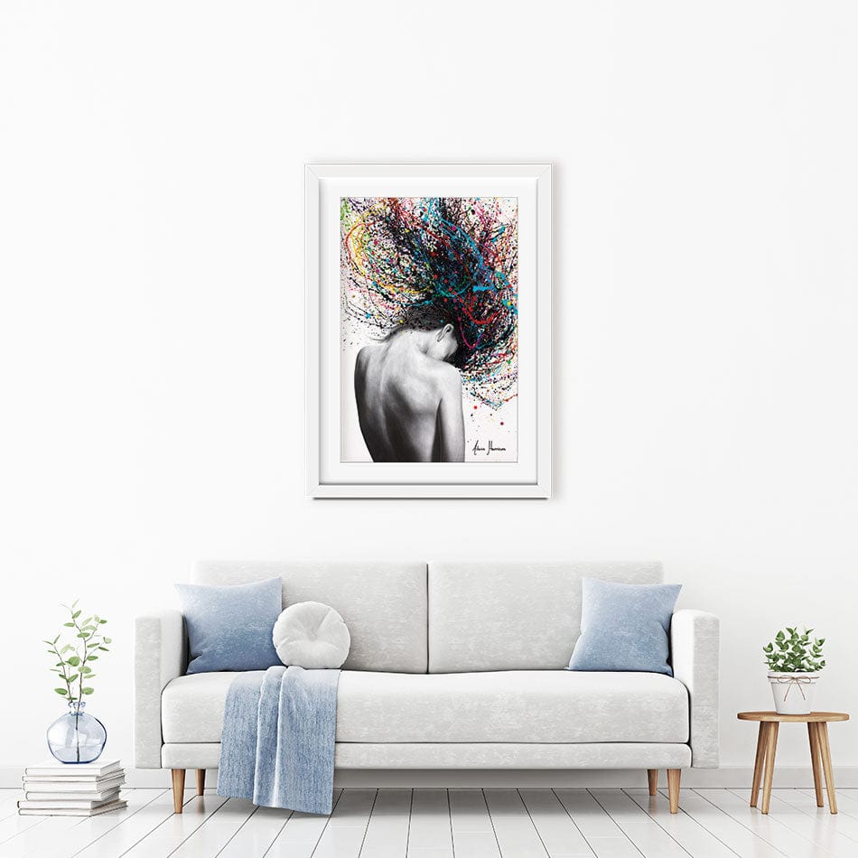 Cerebral Swirl Framed Art Print wall art product Ashvin Harrison