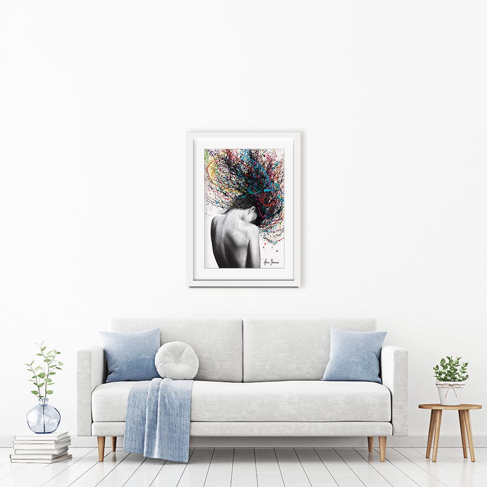 Cerebral Swirl Framed Art Print wall art product Ashvin Harrison