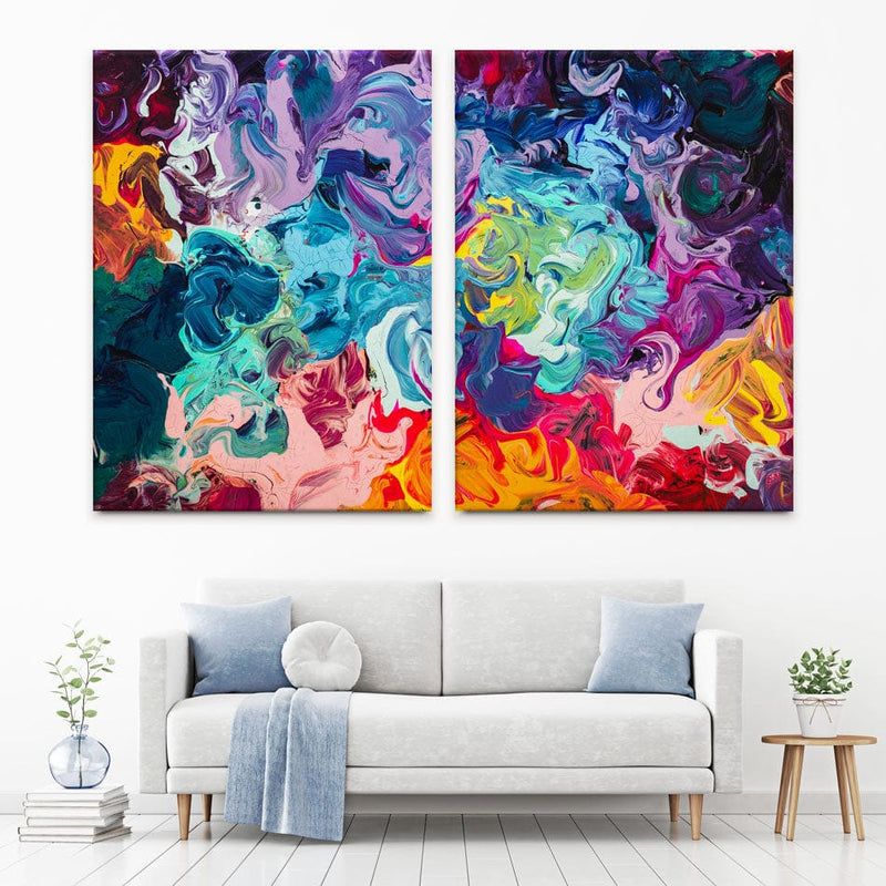 Colourful Abstract Duo Canvas Print wall art product vhpicstock / Shutterstock