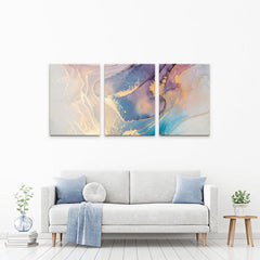 Colourful Marble Trio Canvas Print wall art product coldsun777 / Shutterstock