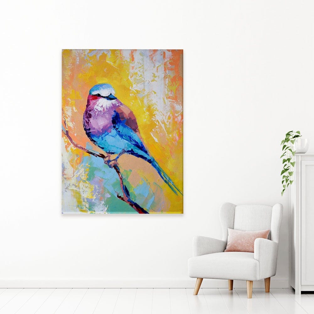 Colourful Sparrow Canvas Print wall art product Mari Dein / Shutterstock
