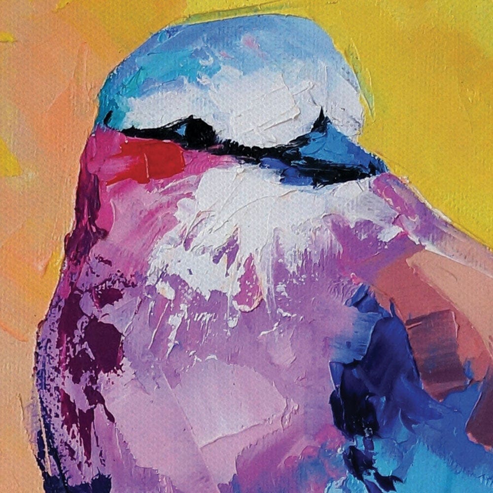 Colourful Sparrow Canvas Print wall art product Mari Dein / Shutterstock