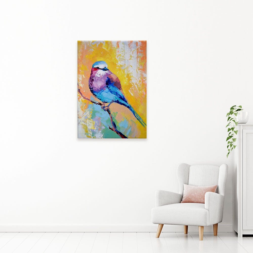 Colourful Sparrow Canvas Print wall art product Mari Dein / Shutterstock