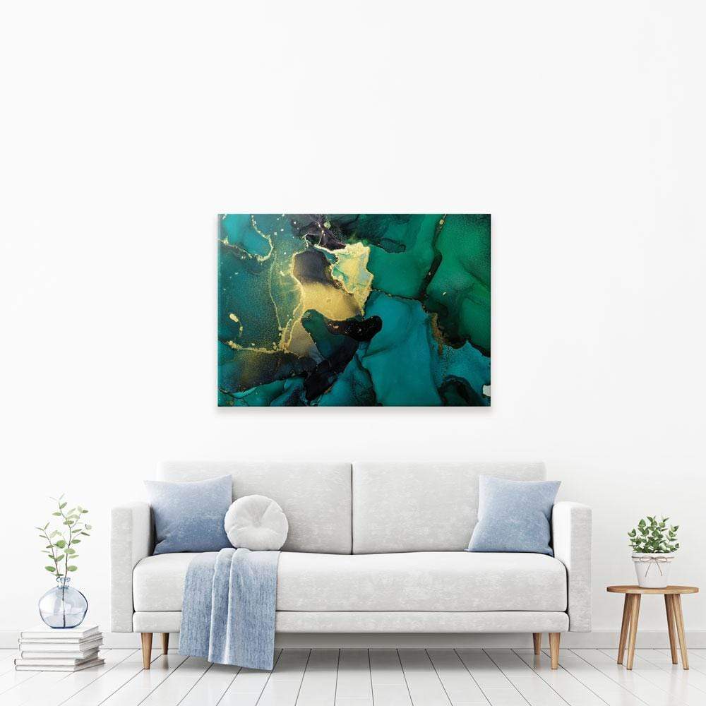 Dark Green Marble Canvas Print wall art product coldsun777 / Shutterstock