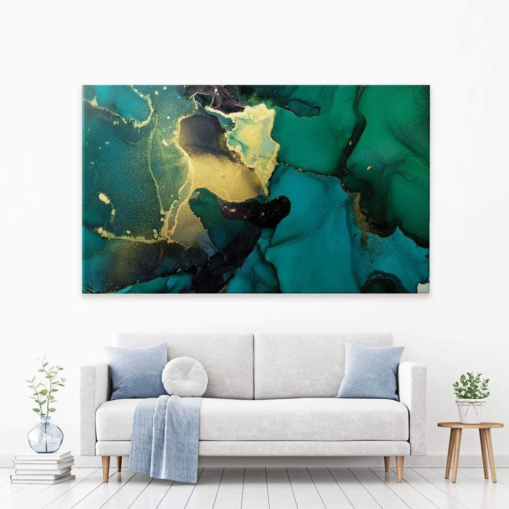 Dark Green Marble Canvas Print wall art product coldsun777 / Shutterstock