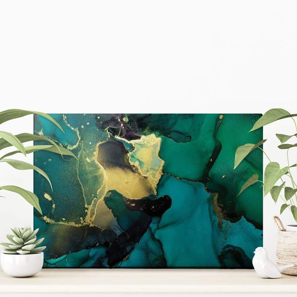 Dark Green Marble Canvas Print wall art product coldsun777 / Shutterstock