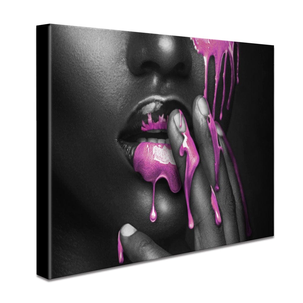 Dripping Pink Canvas Print wall art product H Cleary / Independent
