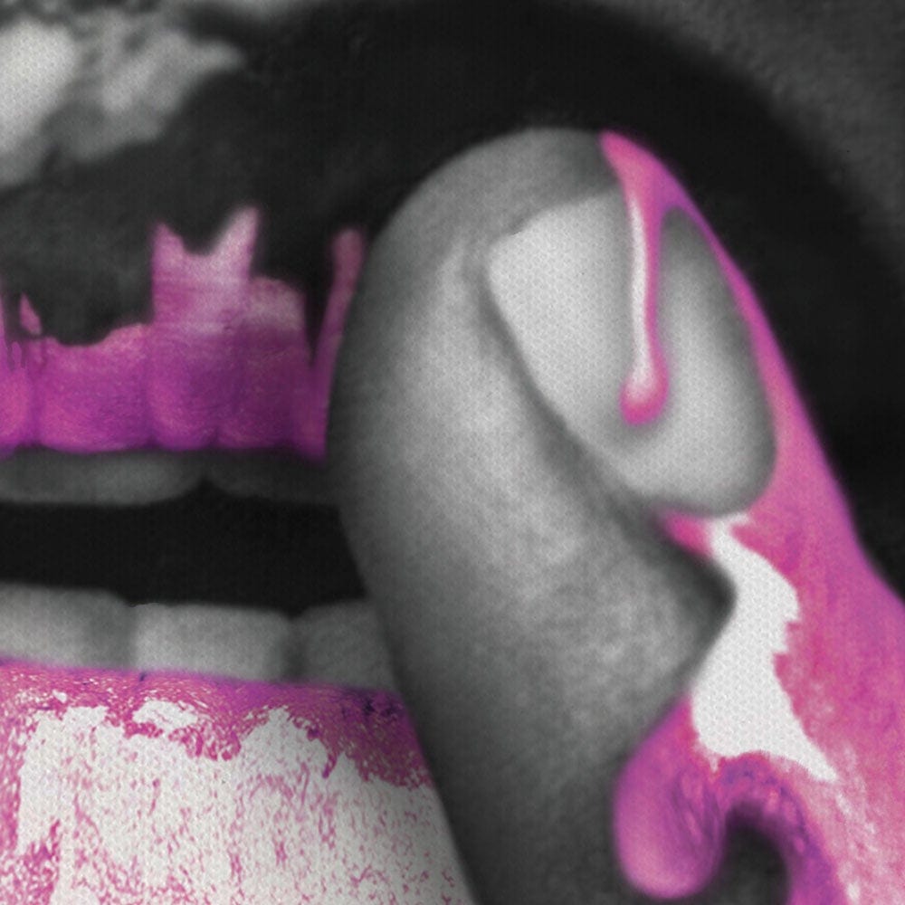 Dripping Pink Canvas Print wall art product H Cleary / Independent