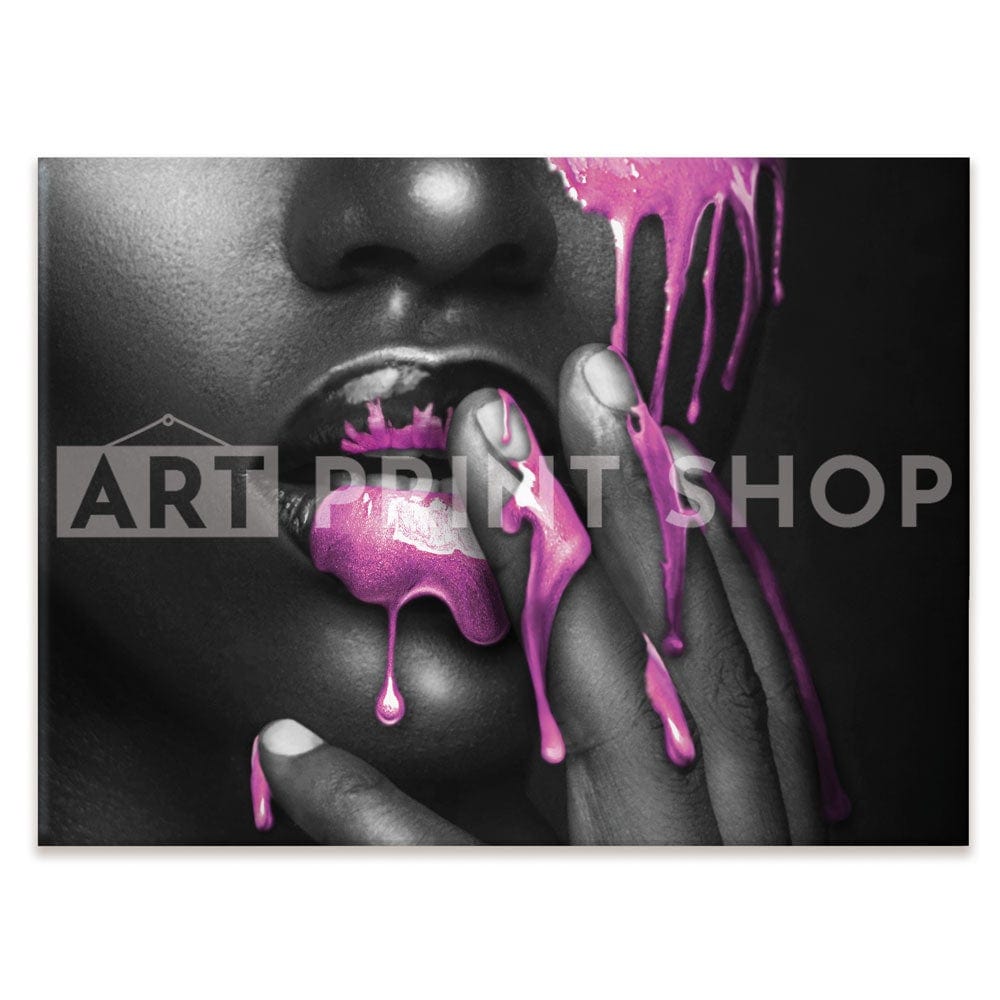 Dripping Pink Canvas Print wall art product H Cleary / Independent