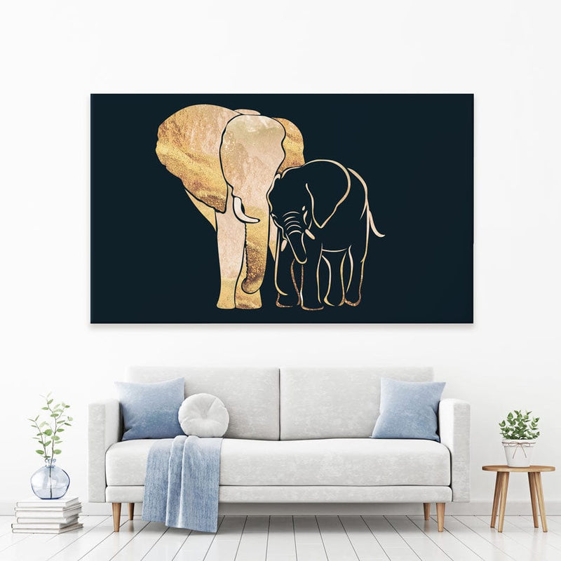 Elephant Embrace Canvas Print wall art product Sarah Manovski