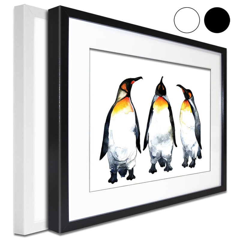 Emperor Penguins Framed Art Print wall art product Kovaleva Galina / Shutterstock