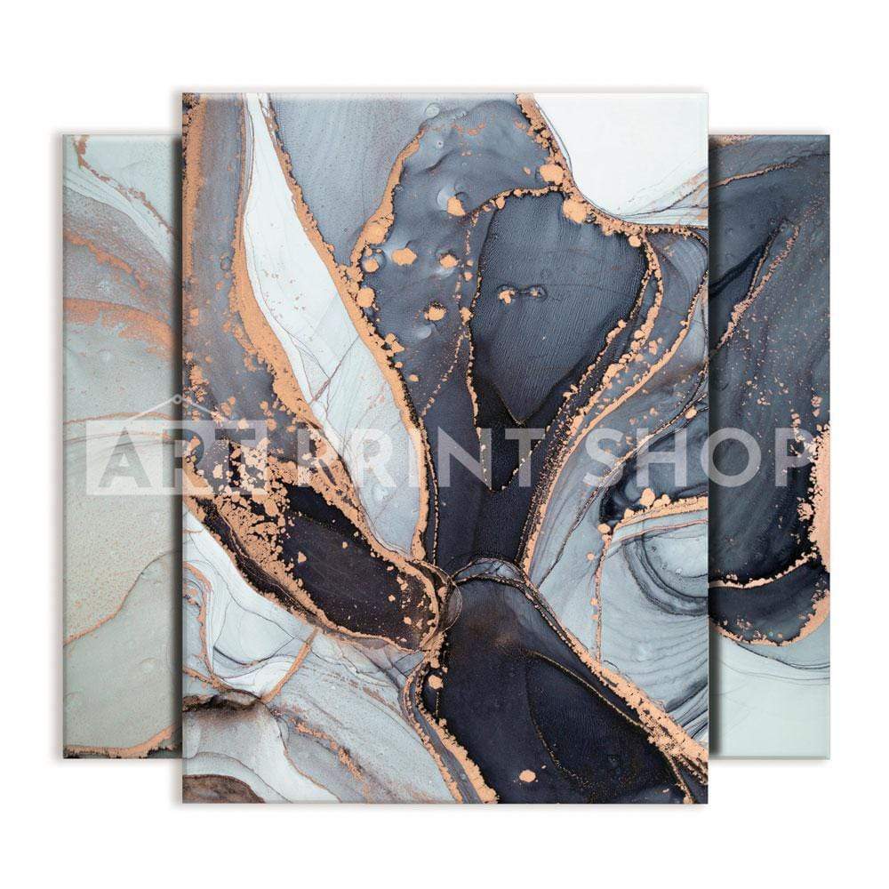 Fifty Shades Of Grey Marble Trio Canvas Print wall art product coldsun777 / Shutterstock