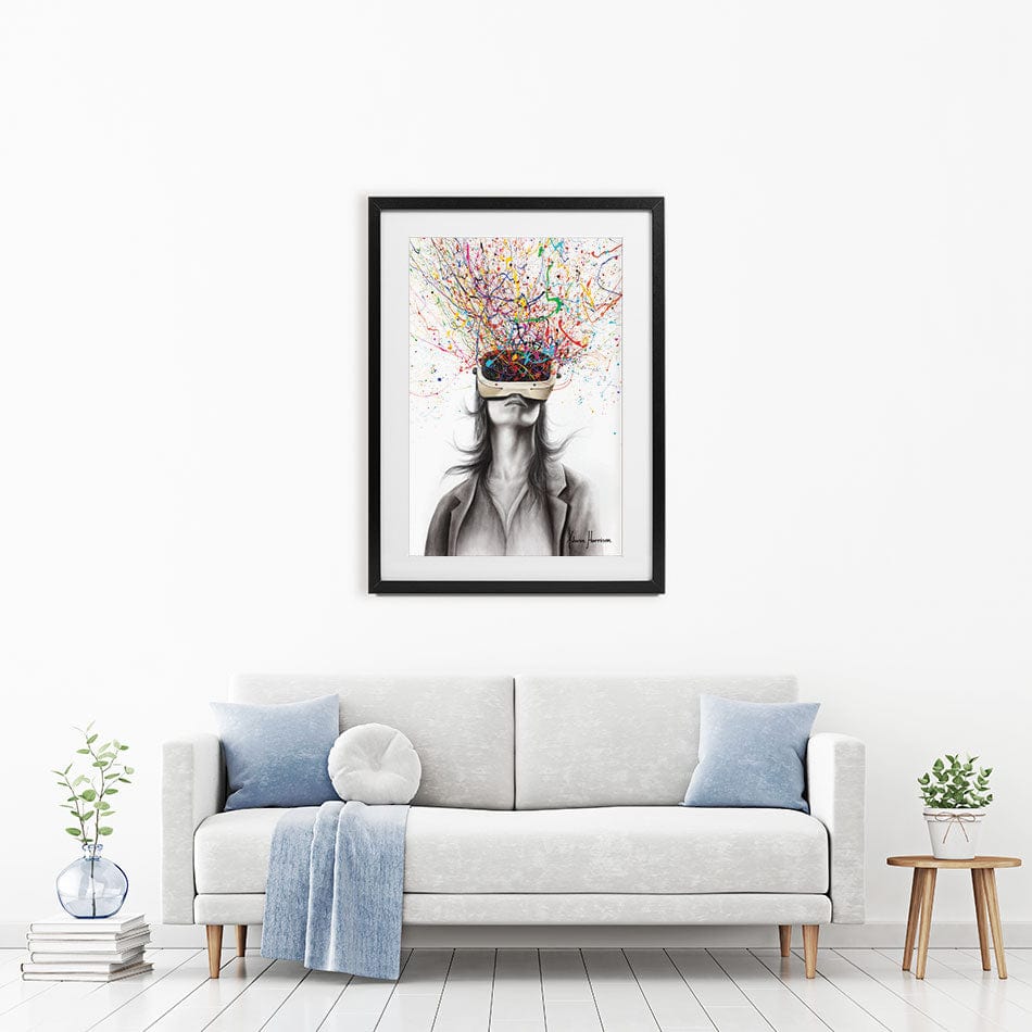 Filtered Reality Framed Art Print wall art product Ashvin Harrison