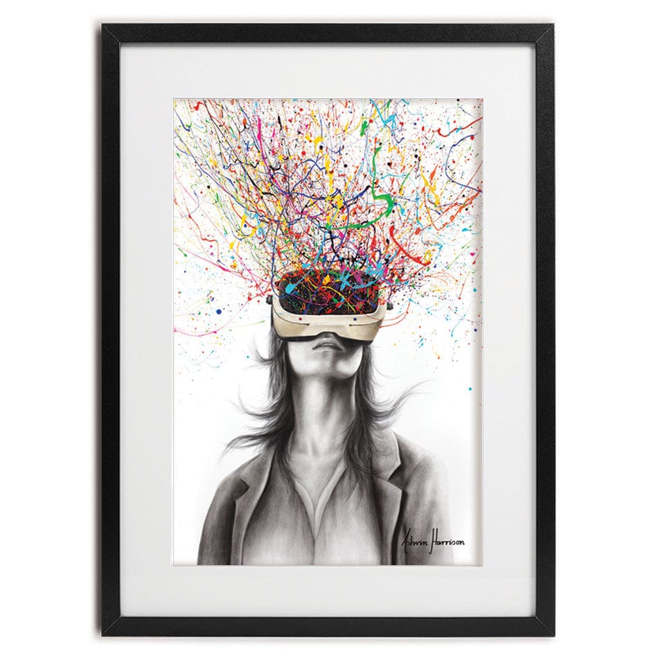 Filtered Reality Framed Art Print wall art product Ashvin Harrison