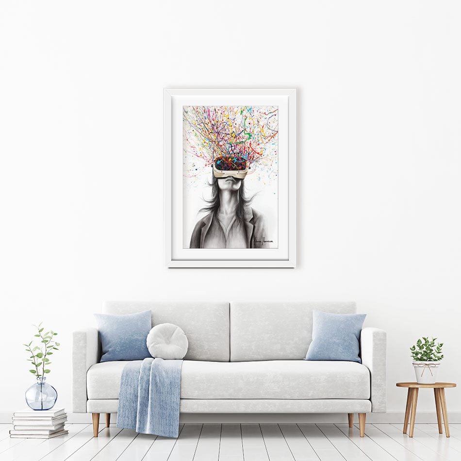 Filtered Reality Framed Art Print wall art product Ashvin Harrison