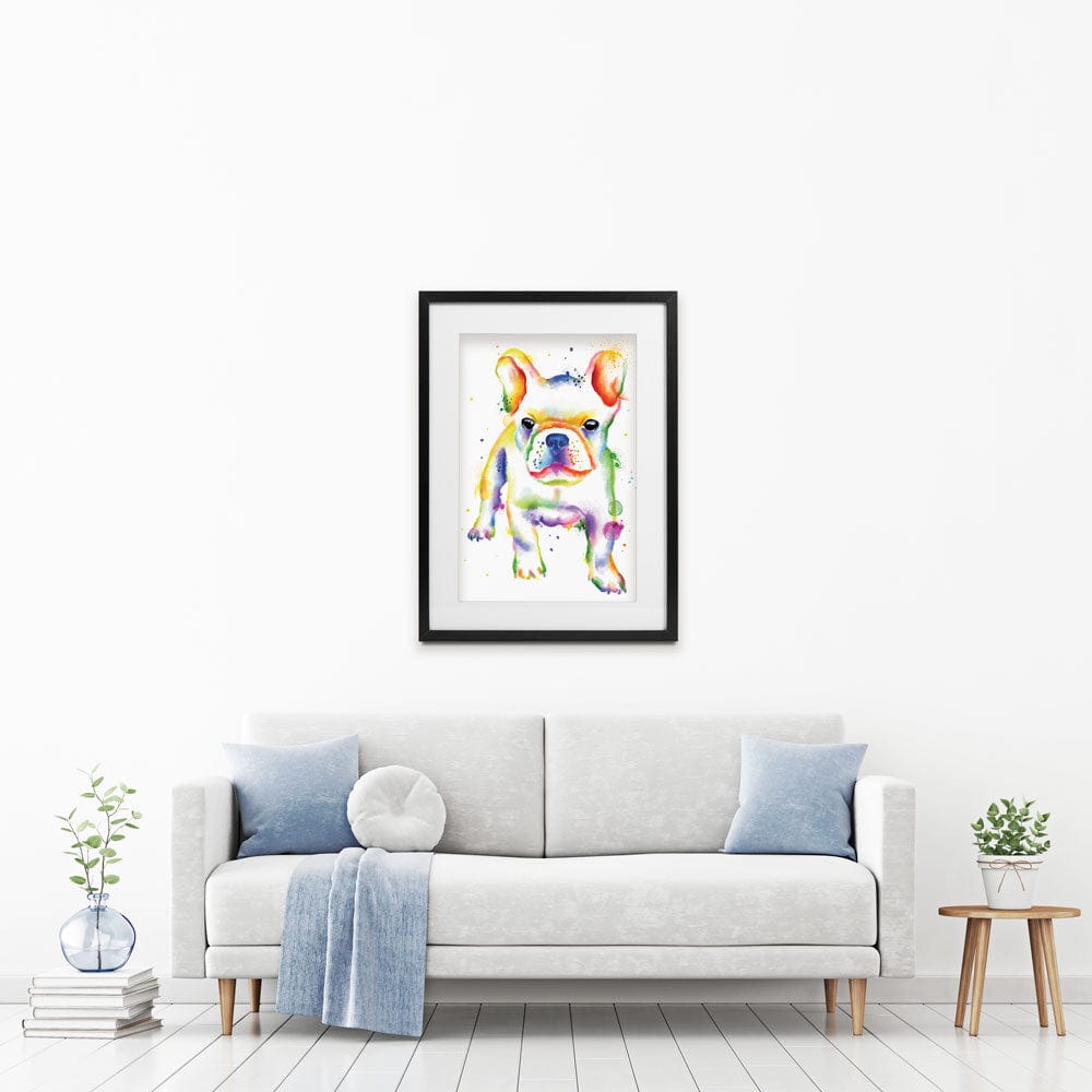 French Bulldog Rainbow Style Framed Art Print wall art product AnSuArt / Shutterstock