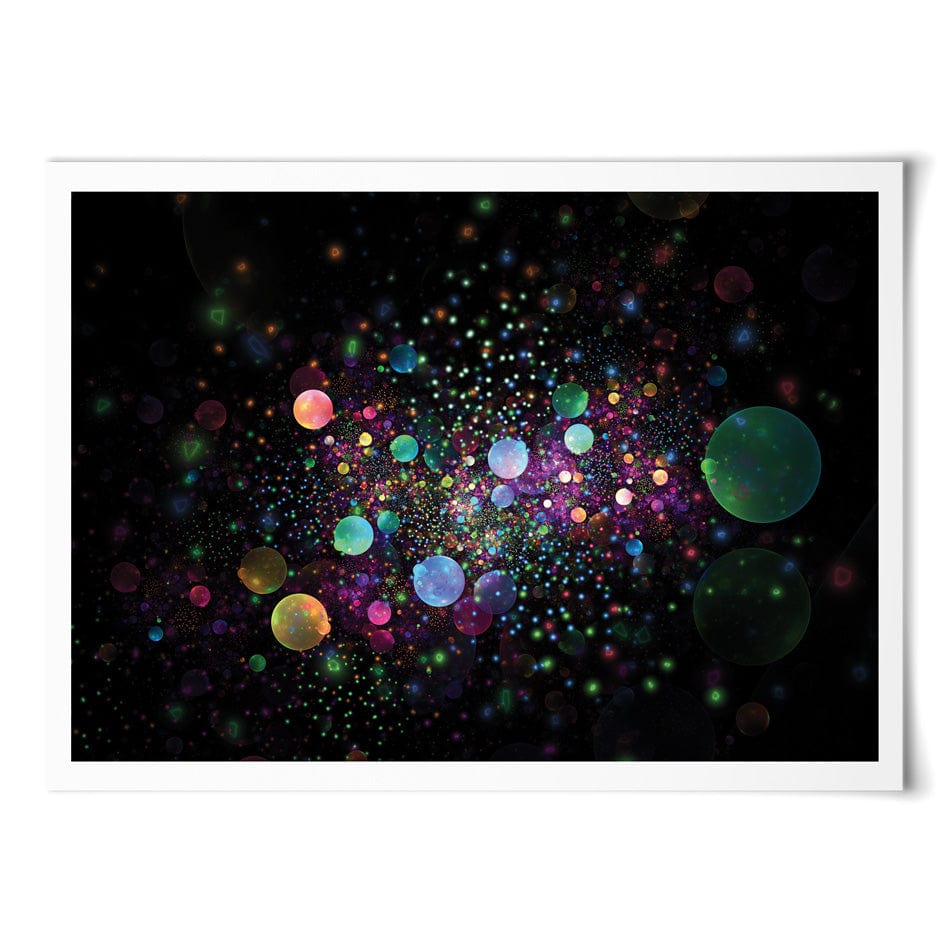 Glowing Raindrops Art Print wall art product Klavdiya Krinichnaya / Shutterstock
