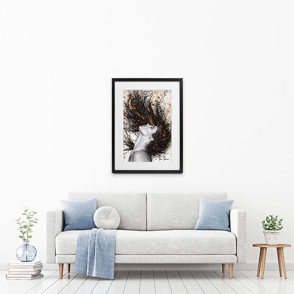 Golden Onyx Sensation Framed Art Print wall art product Ashvin Harrison