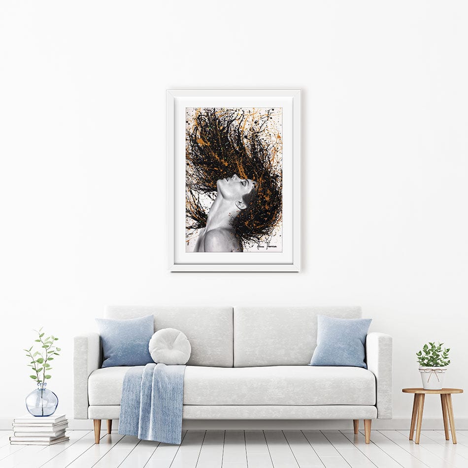 Golden Onyx Sensation Framed Art Print wall art product Ashvin Harrison