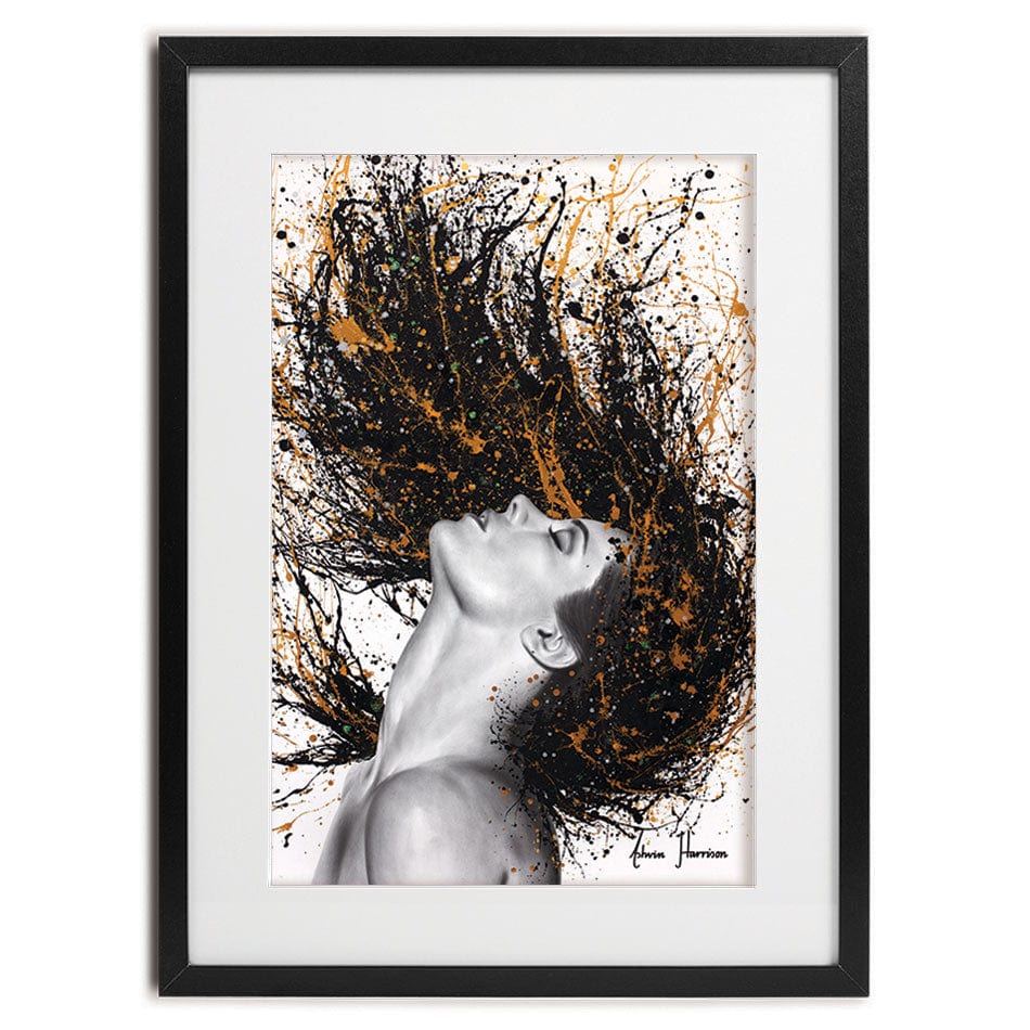 Golden Onyx Sensation Framed Art Print wall art product Ashvin Harrison
