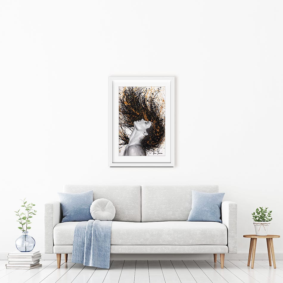 Golden Onyx Sensation Framed Art Print wall art product Ashvin Harrison