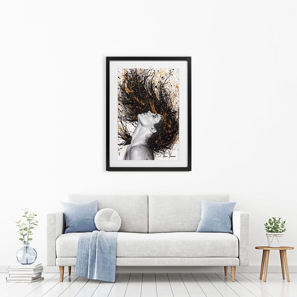 Golden Onyx Sensation Framed Art Print wall art product Ashvin Harrison