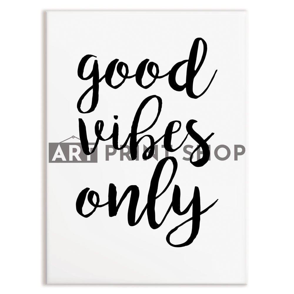 Good Vibes Only Canvas Print wall art product K Lyon / Independent