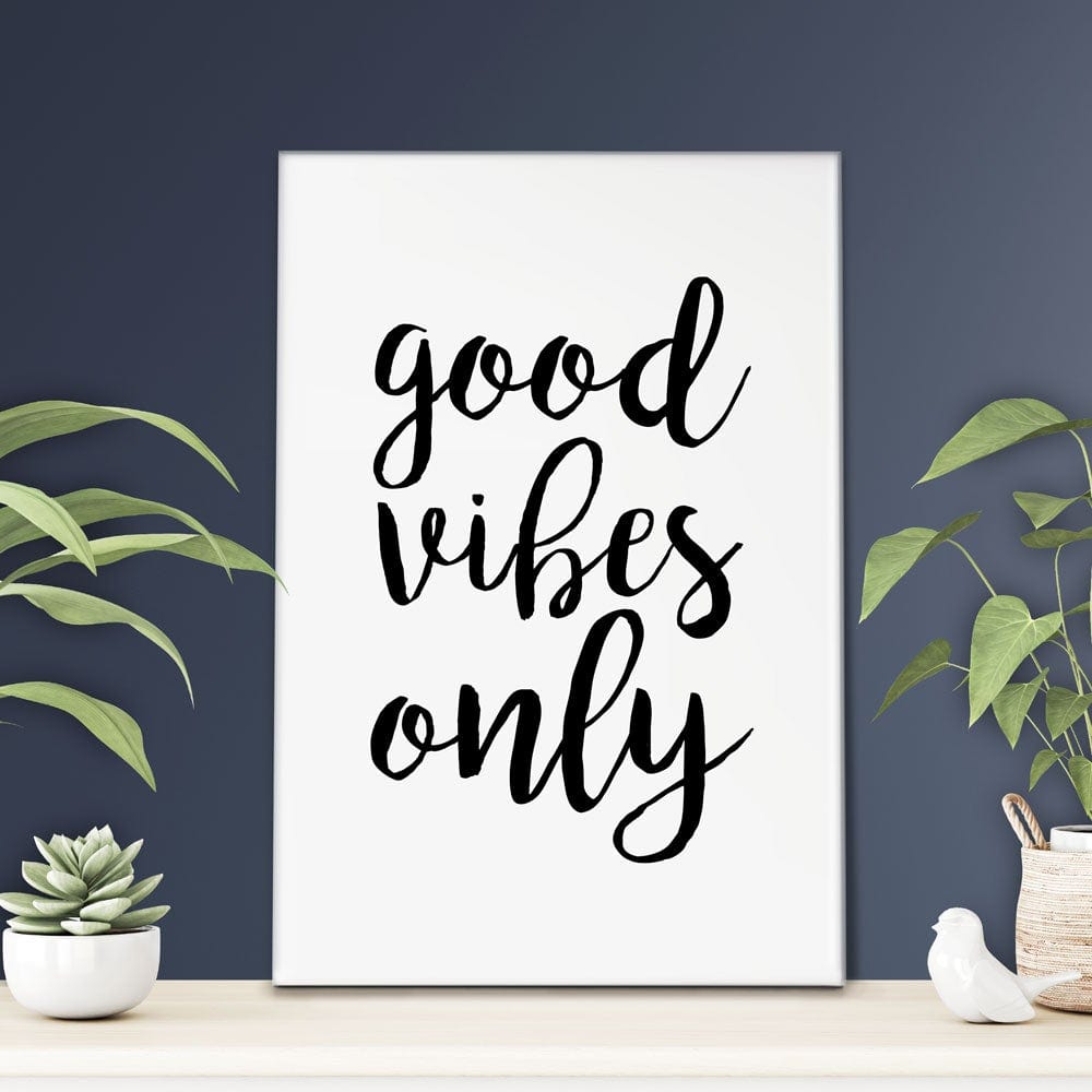 Good Vibes Only Canvas Print wall art product K Lyon / Independent