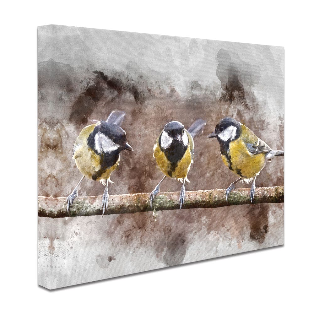 Great Tits Canvas Print wall art product Matt Gibson / Shutterstock