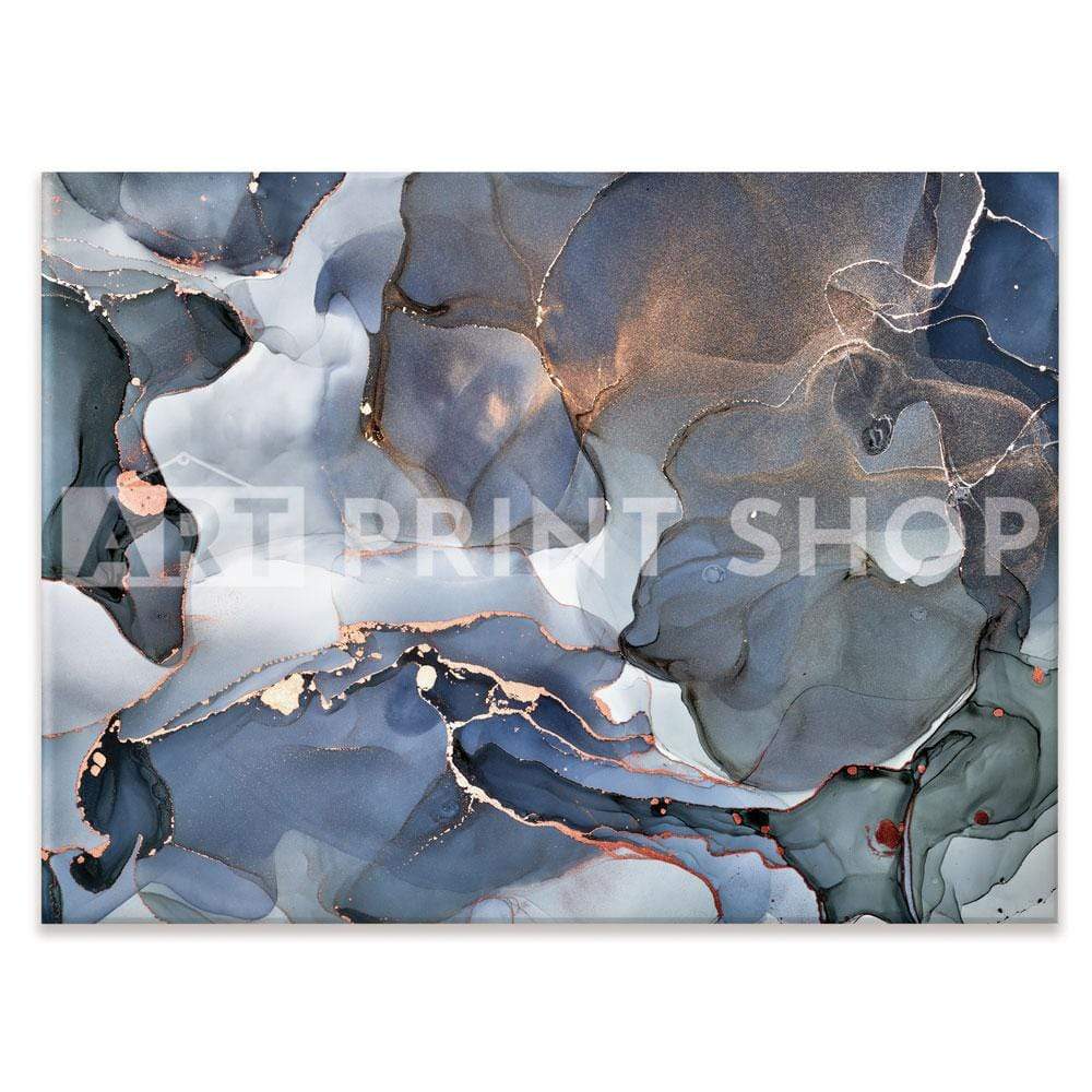 Grey And Blue Marble Canvas Print wall art product djero.adlibeshe yahoo.com / Shutterstock