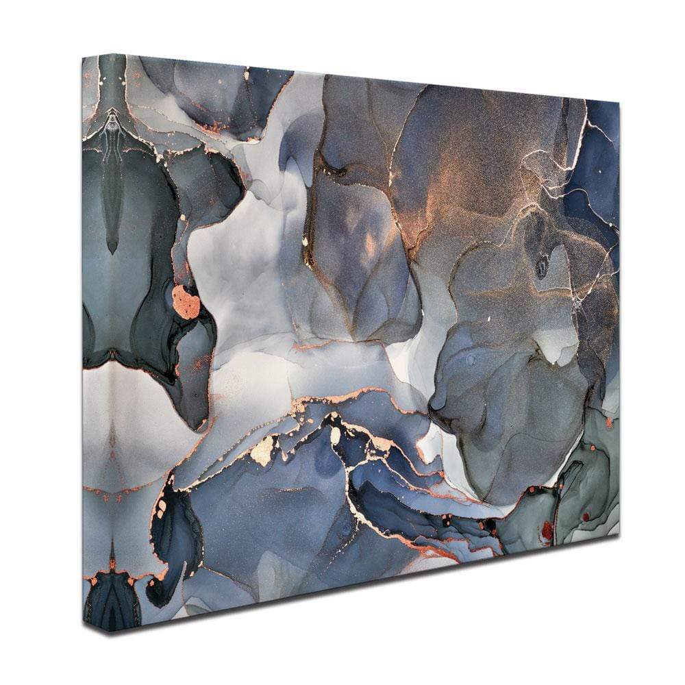 Grey And Blue Marble Canvas Print wall art product djero.adlibeshe yahoo.com / Shutterstock