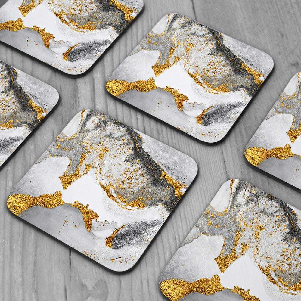 White shop coaster set