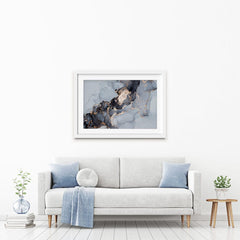 Grey Marble Landscape Framed Art Print wall art product Mari Dein / Shutterstock