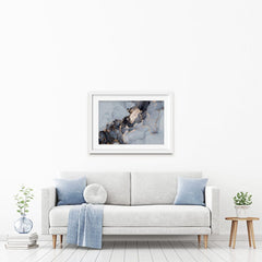 Grey Marble Landscape Framed Art Print wall art product Mari Dein / Shutterstock