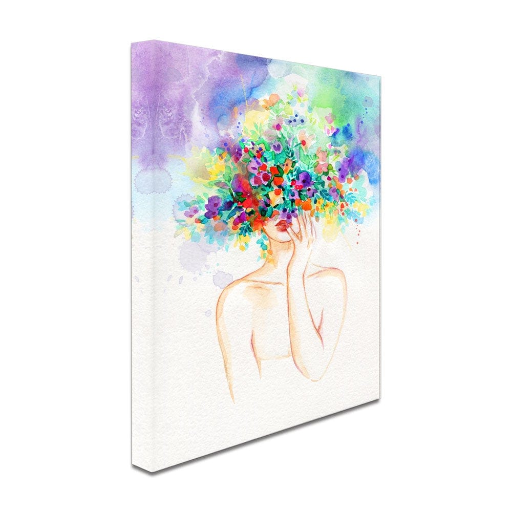 Head Full Of Flowers Canvas Print wall art product Anna Ismagilova / Shutterstock