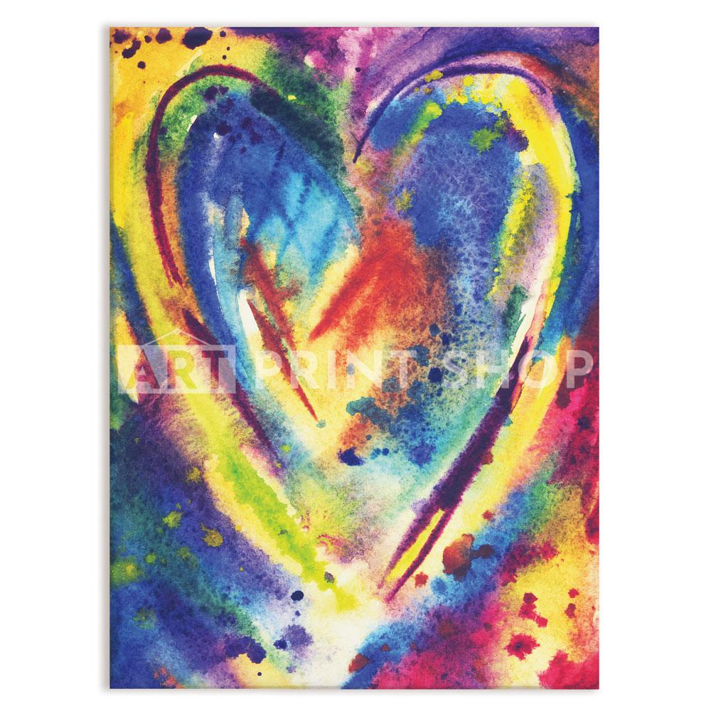 Portrait Heart Canvas Print – Art Print Shop