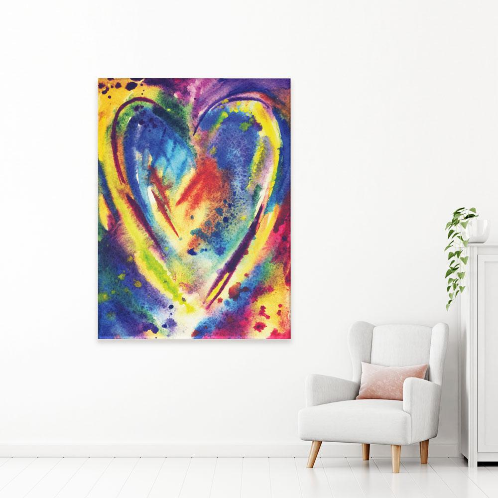 Portrait Heart Canvas Print – Art Print Shop