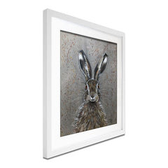 Henry The Hare Framed Art Print wall art product Jane Brookshaw