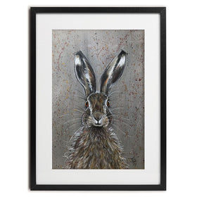 Henry The Hare Framed Art Print wall art product Jane Brookshaw