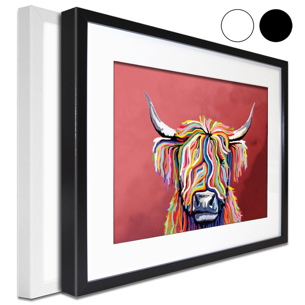 Highland Coo Framed Art Print wall art product Art Print Shop