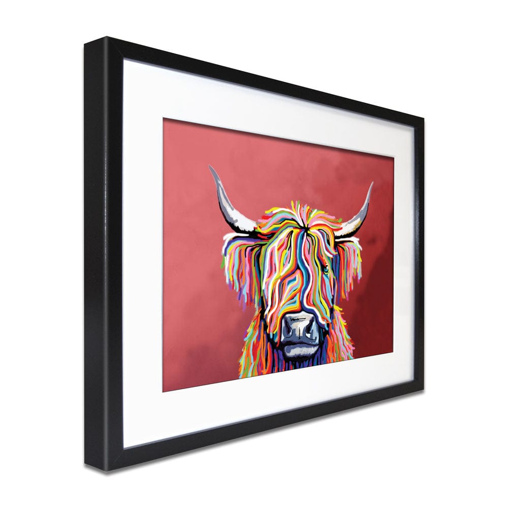 Highland Coo Framed Art Print wall art product Art Print Shop