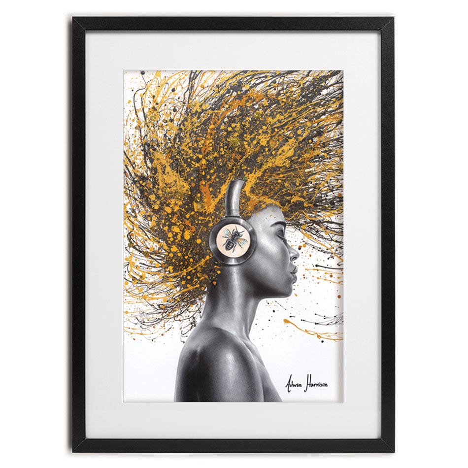 Honey Melody Framed Art Print wall art product Ashvin Harrison