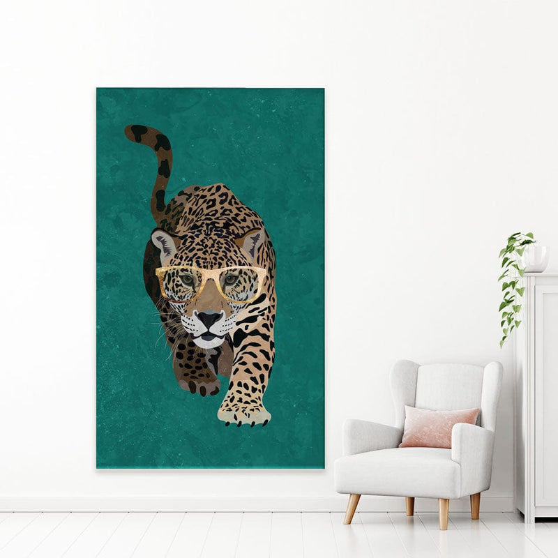 Huntign Leopard Canvas Print wall art product Sarah Manovski