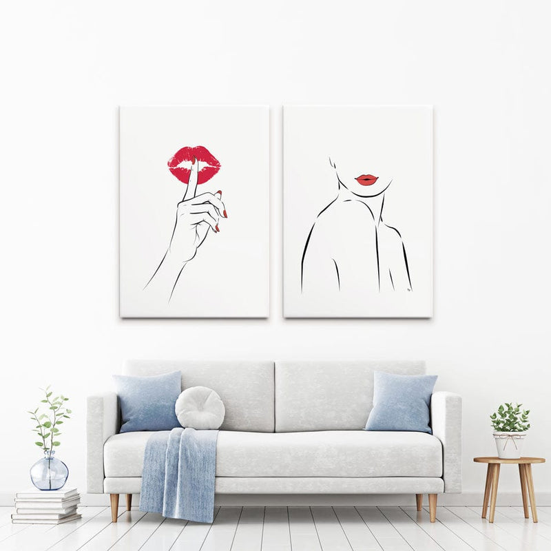 I Am Woman Duo Canvas Print wall art product 3d artwork wallpaper / Shutterstock