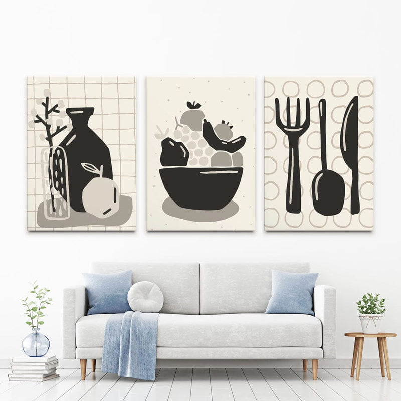 Kitchen Trio Canvas Print wall art product Olga_C / Shutterstock