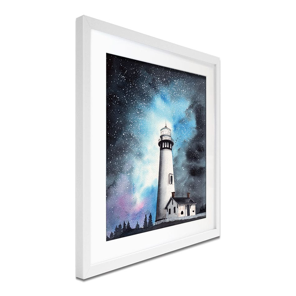 Lighthouse On The Hill Framed Art Print wall art product Tarasova Mariya / Shutterstock