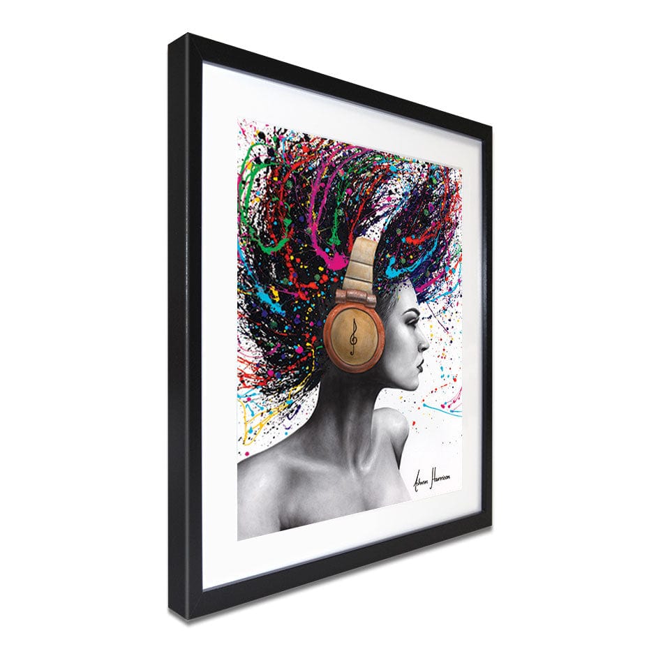 Listen Loud Framed Art Print wall art product Ashvin Harrison